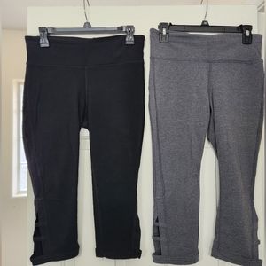 Xersion Leggings with Lower Leg Cutouts Soze Medium